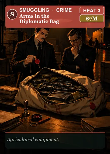 Arms in the Diplomatic Bag card