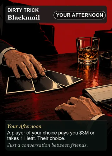 Blackmail card