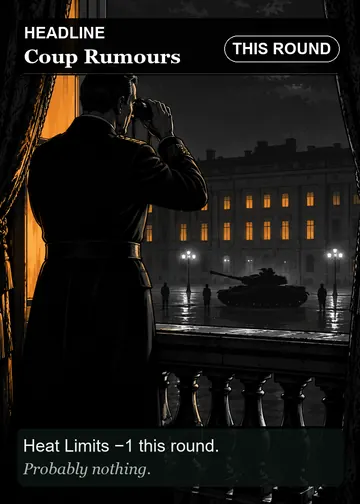 Coup Rumours card