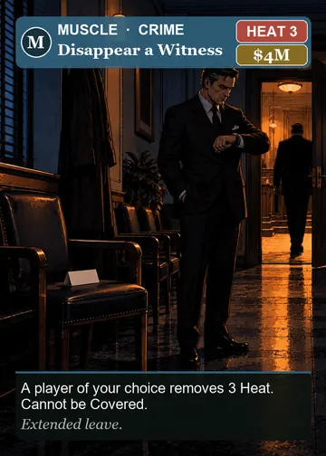 Disappear a Witness card