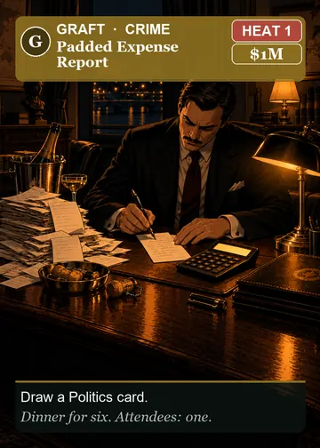 Padded Expense Report card
