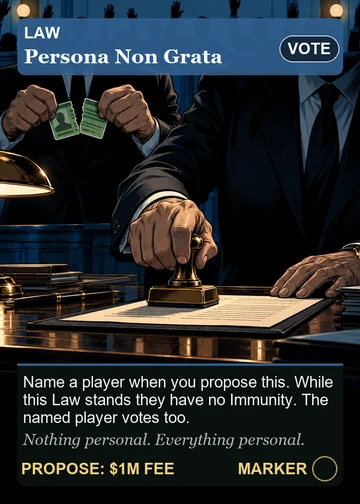 Persona Non Grata card