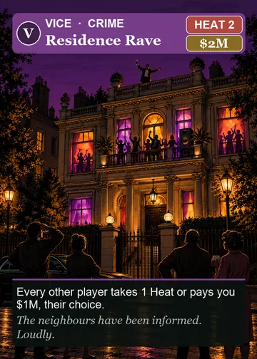 Residence Rave card