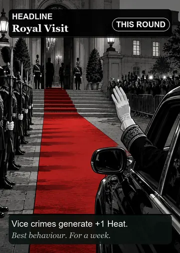 Royal Visit card