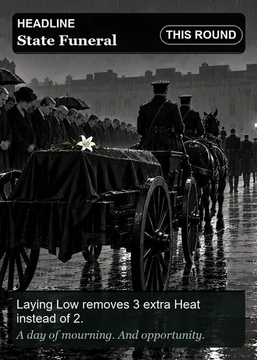 State Funeral card