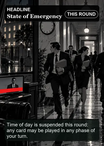 State of Emergency card