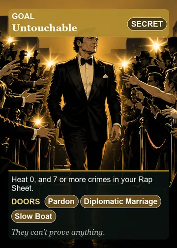 Untouchable Goal card